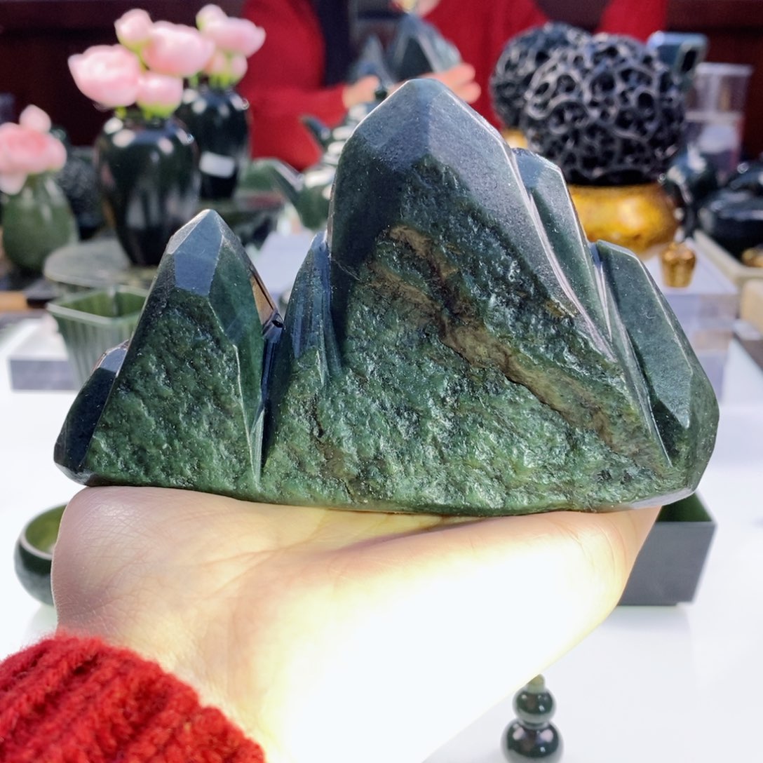 和田玉（青玉）挂件未镶嵌