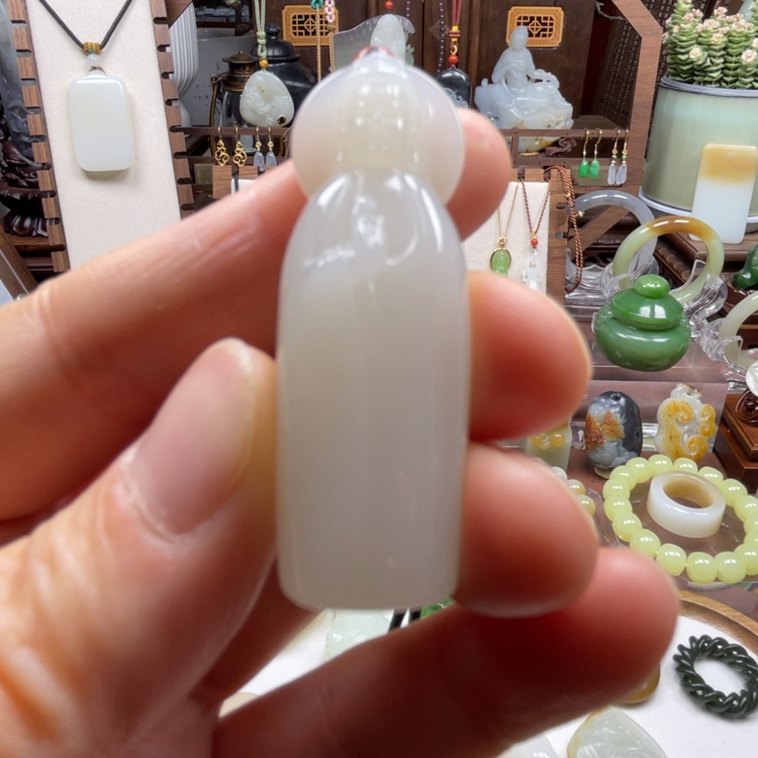 和田玉未镶嵌挂件