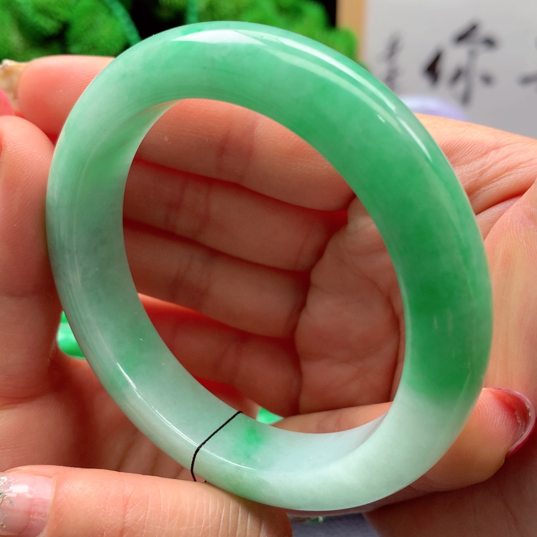 未镶嵌手镯翡翠缅甸58圈口