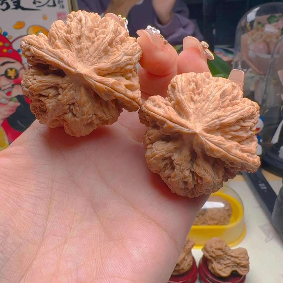 核桃把件47尺寸大粗筋