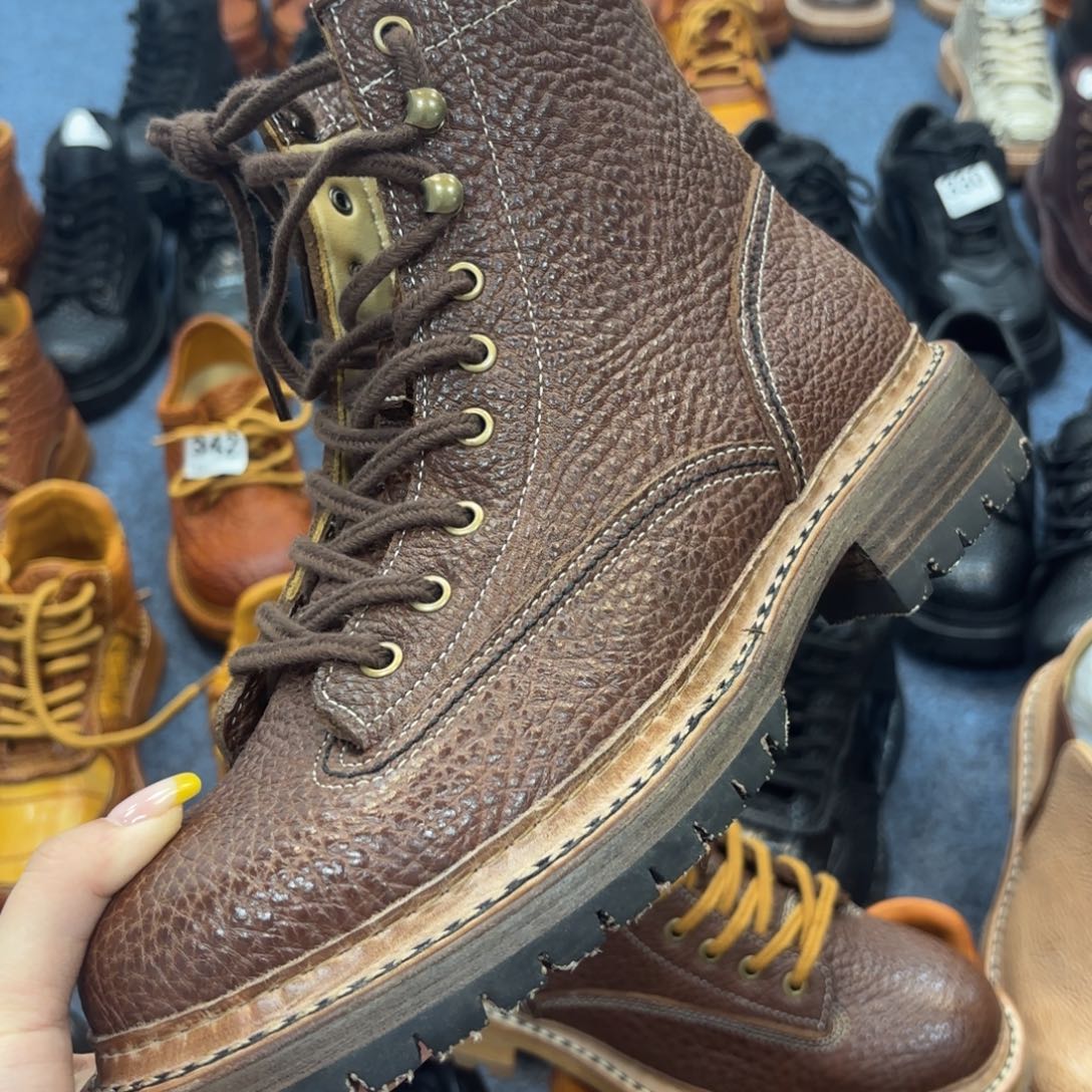 牛皮老牛皮咖啡色高帮42