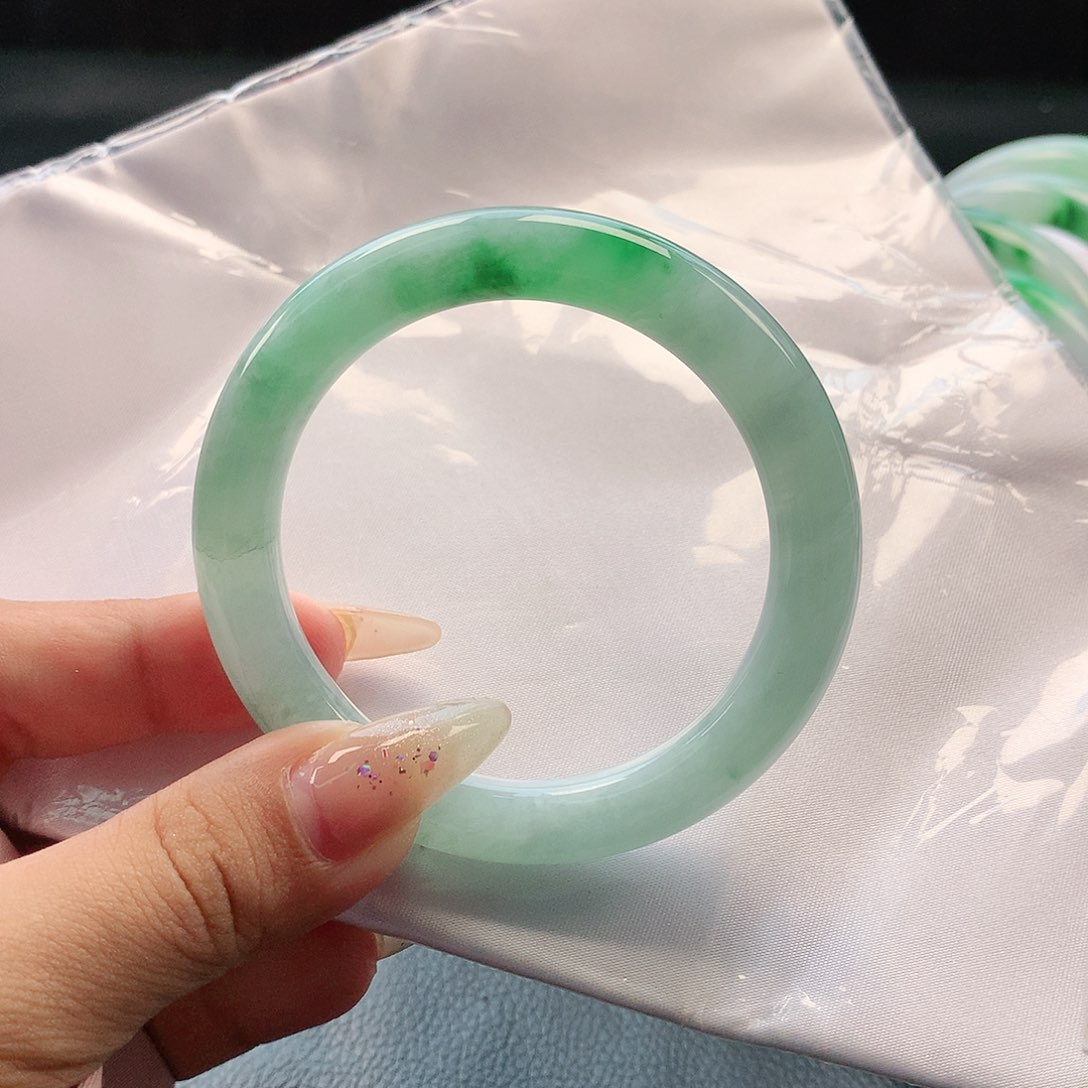 未镶嵌手镯翡翠53 天然缅甸a货翡翠1162