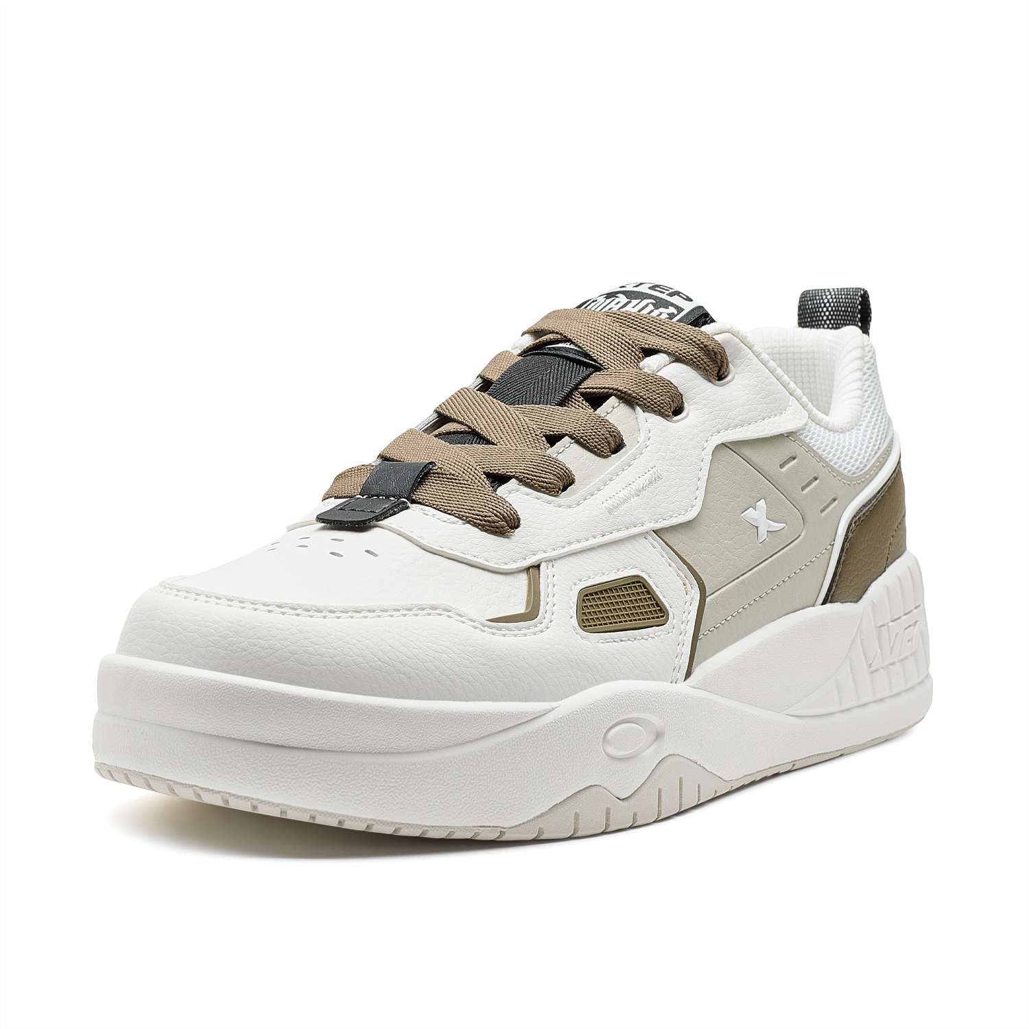 特步启浪LITE板鞋男2025夏季新款复古情侣休闲运动鞋