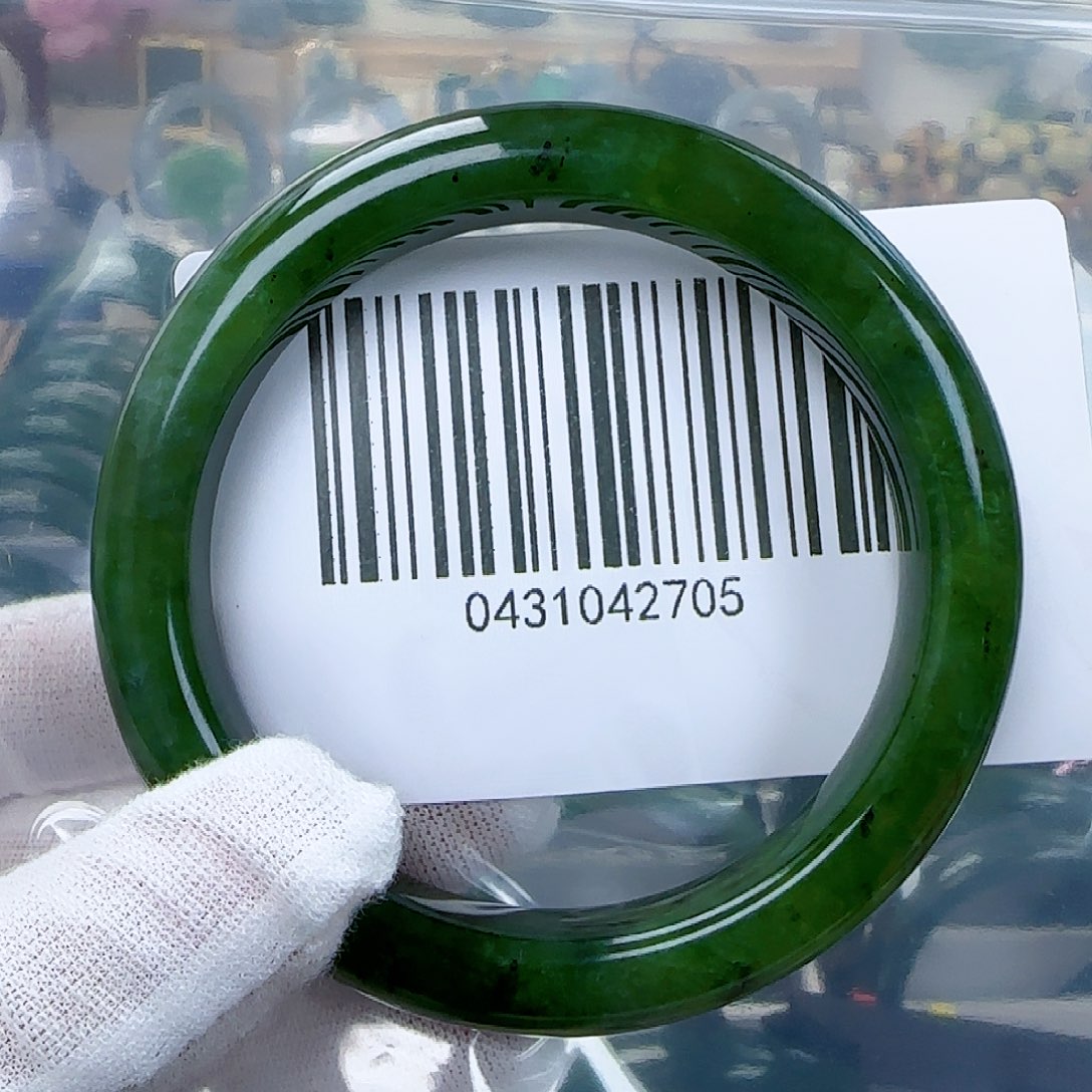 和田玉（碧玉）手镯未镶嵌5859