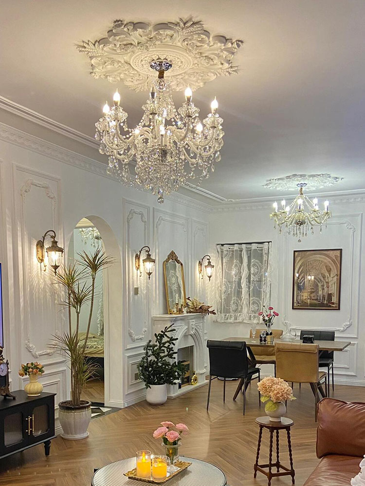 法式美式轻奢客厅吊灯水晶灯浪漫大气餐厅卧室灯蜡烛灯设计师主灯