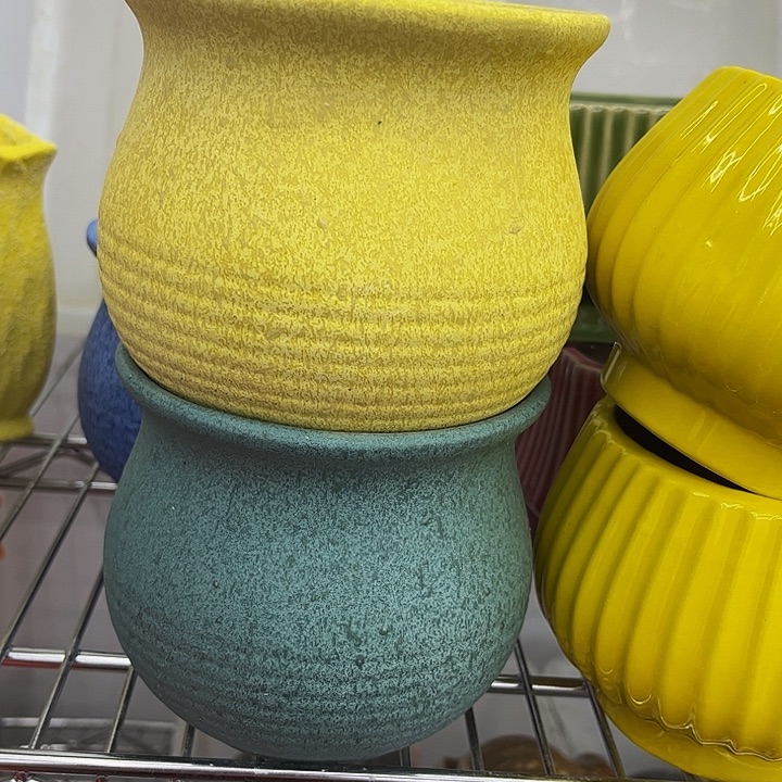 多肉绿植 陶瓷花盆9.9包邮，有孔