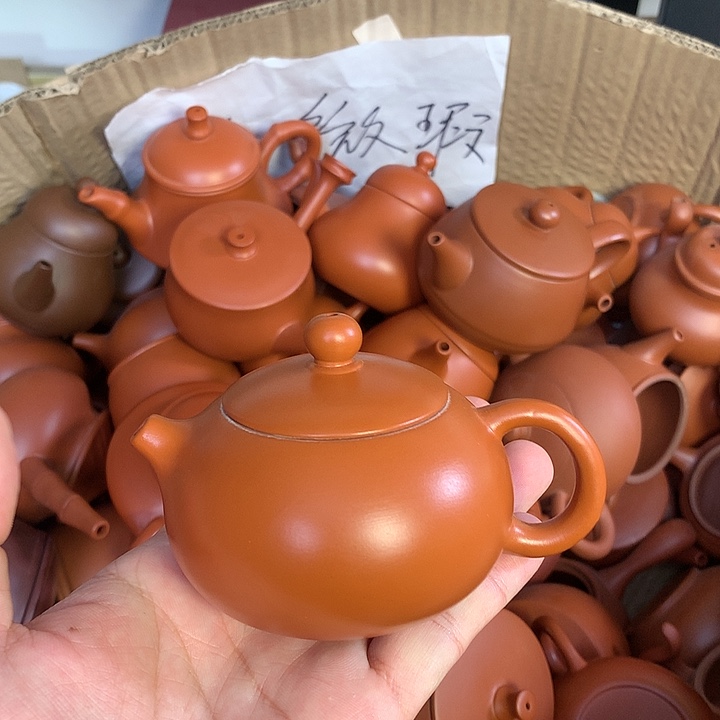 紫砂茶壶原矿朱泥茶壶茶具家用120