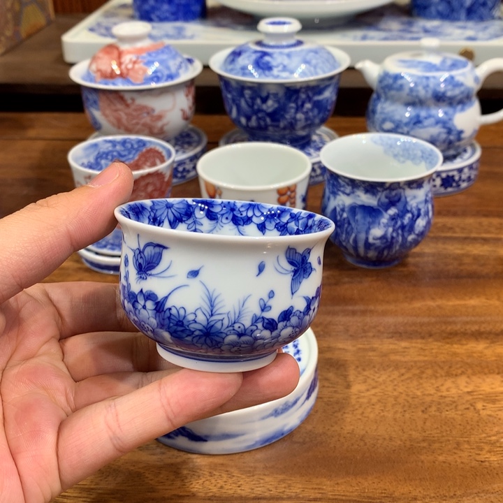 晓月柴窑 蝶恋花主人杯