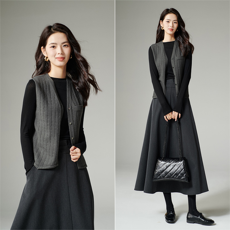 【新品】2025百搭上衣针织马甲女25062472