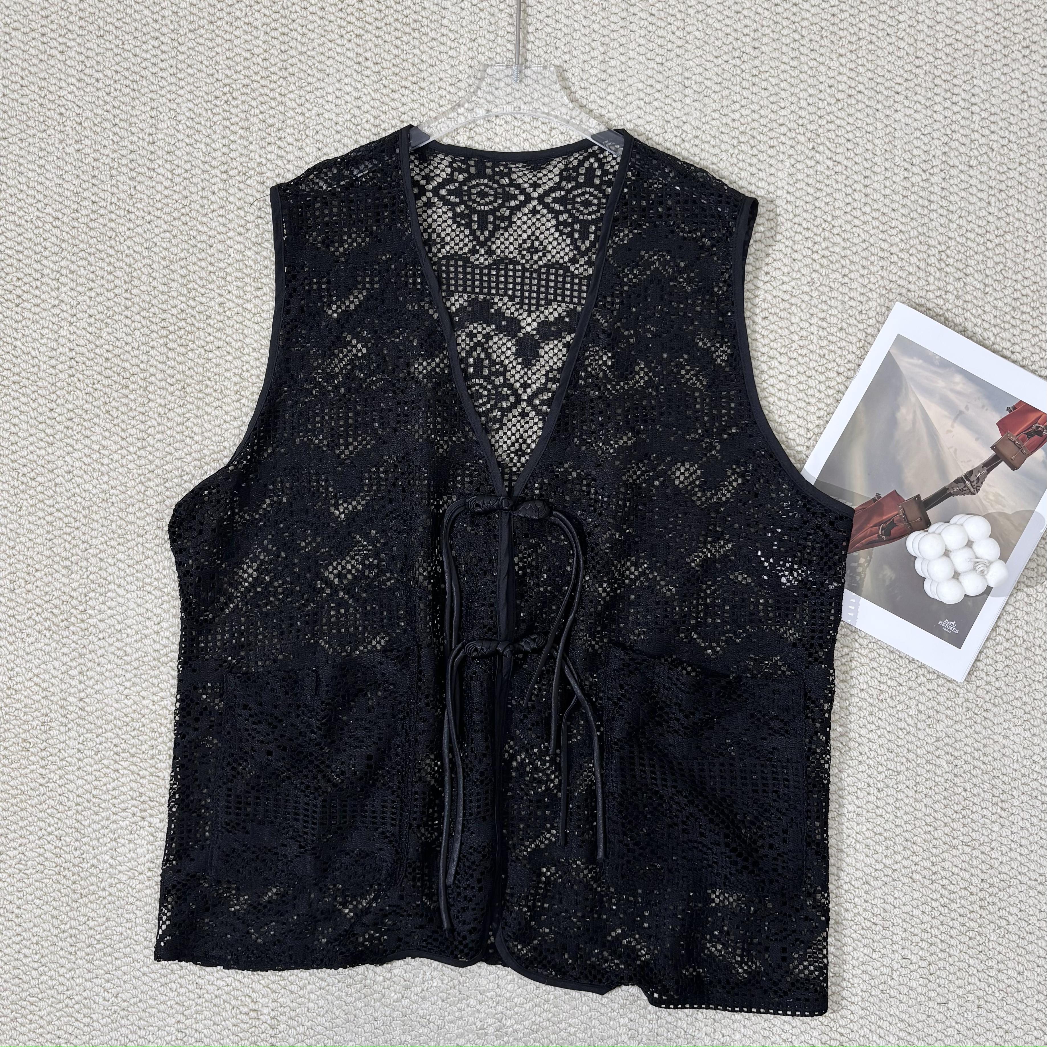 小韩日记【古风马甲】马甲气质时尚百搭夏季镂空无袖复古女士66132