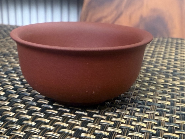 宜兴原矿紫砂杯小口杯50cc两种泥料随机发