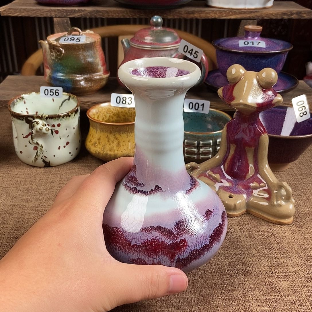 瓷片钧瓷茶壶茶具