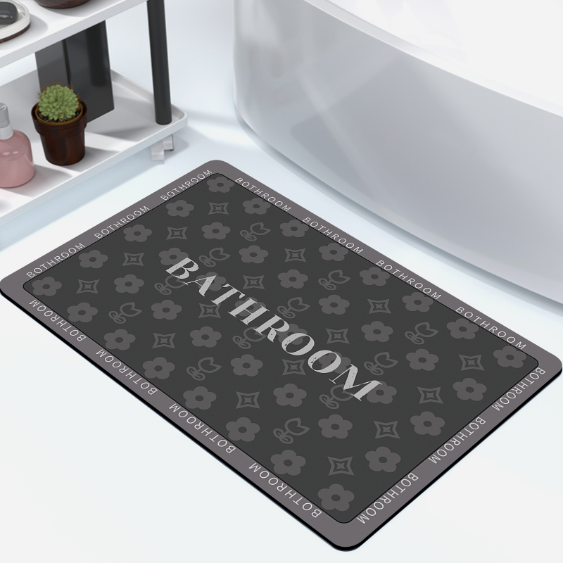 K149【80*120cm】入户门垫硅藻泥防污地垫客厅卧室卫生间防滑脚垫