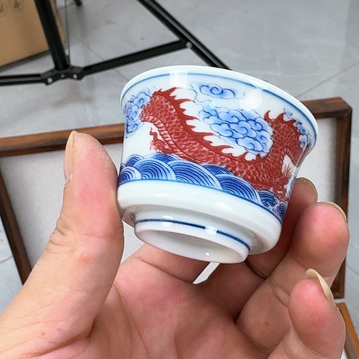 杯?****双龙戏珠小客杯两个