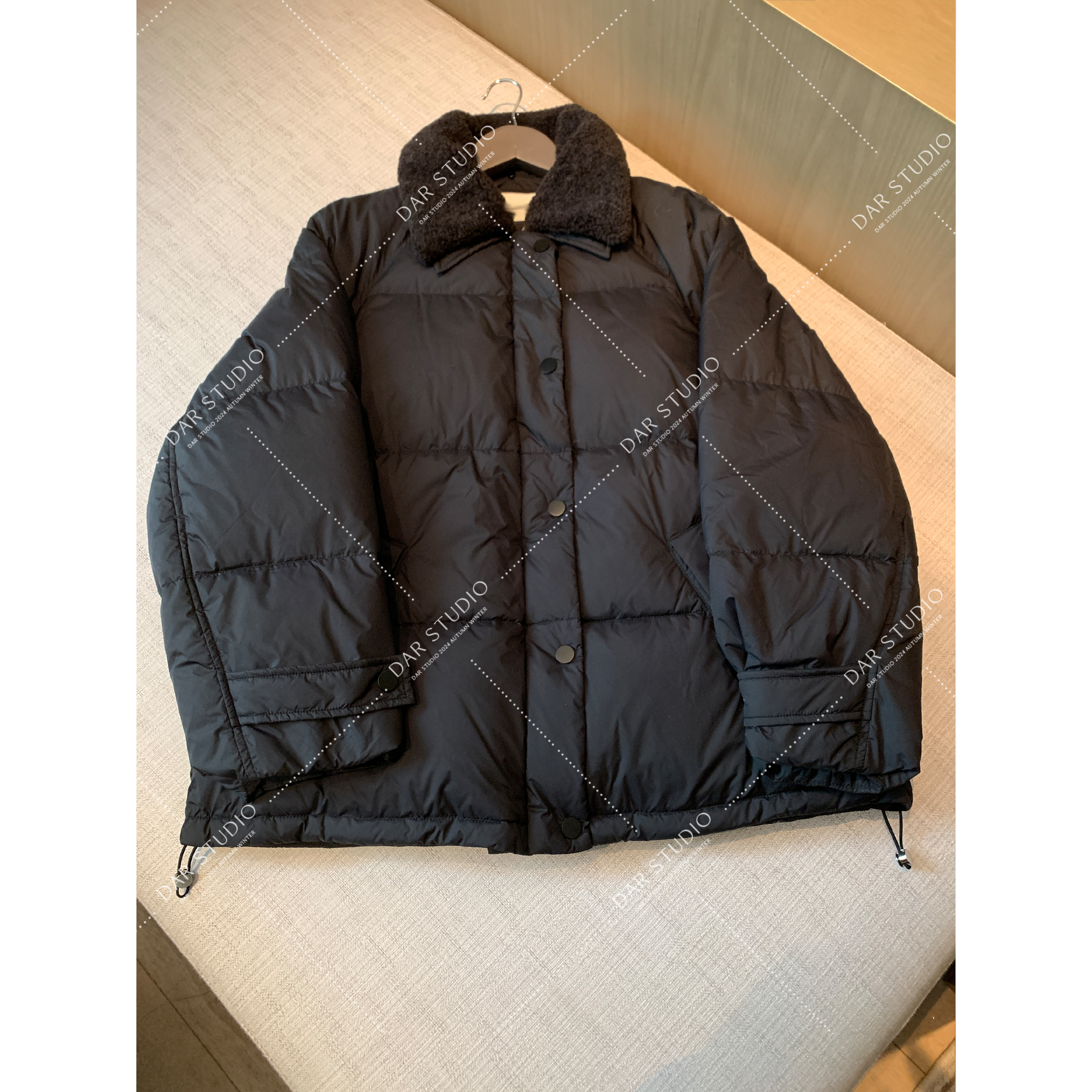 【137g】DAR STUDIO 精品【羊羔领鹅绒】90白鹅绒冬季新款翻领鹅绒服