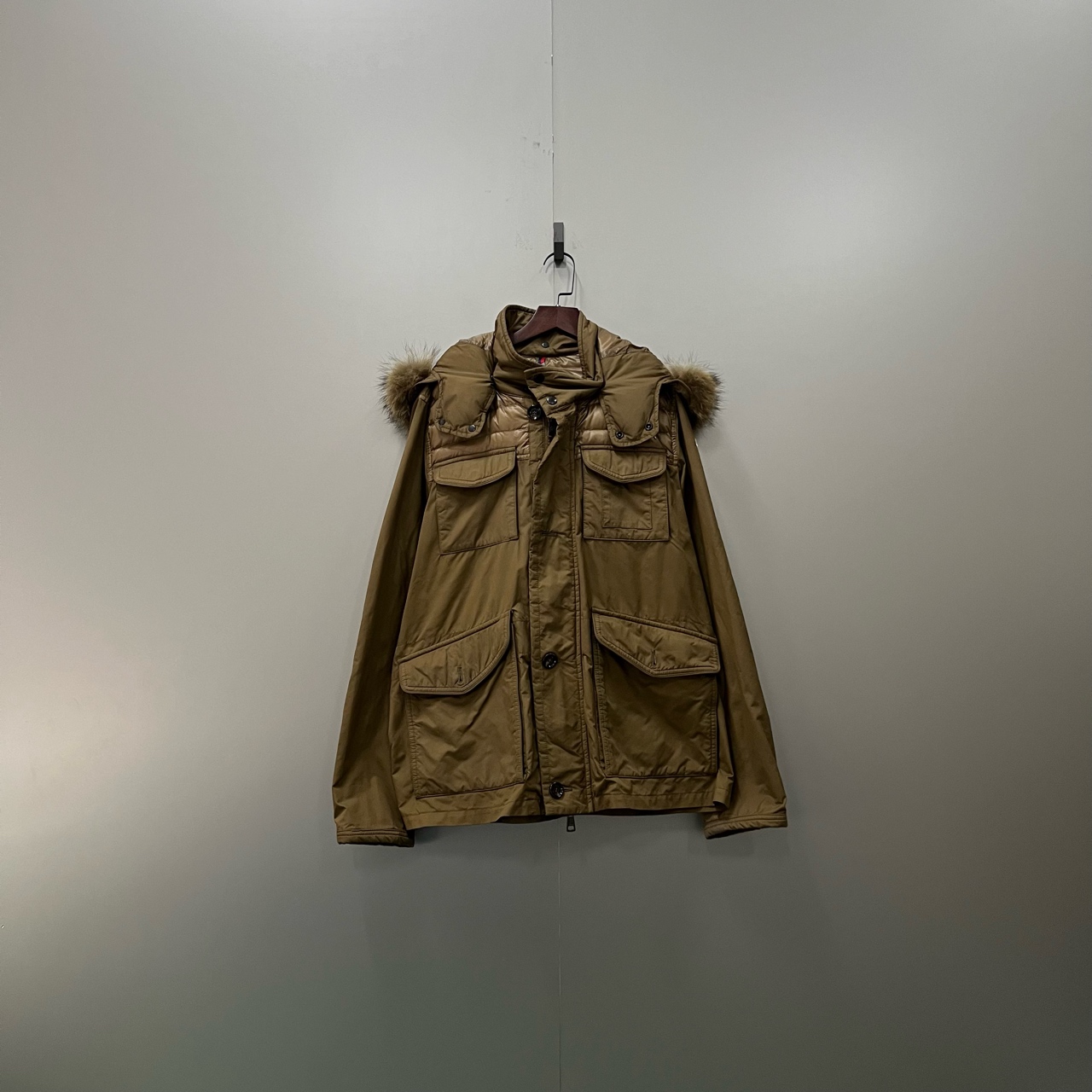 95新 蒙口  蒙口 棕色多口袋拉链夹克 5码/95新/无配件 fg200194 