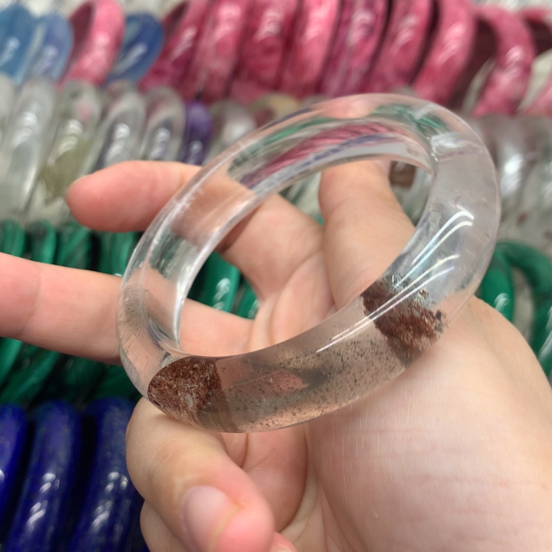 营***哥水晶手镯未镶嵌红幽灵