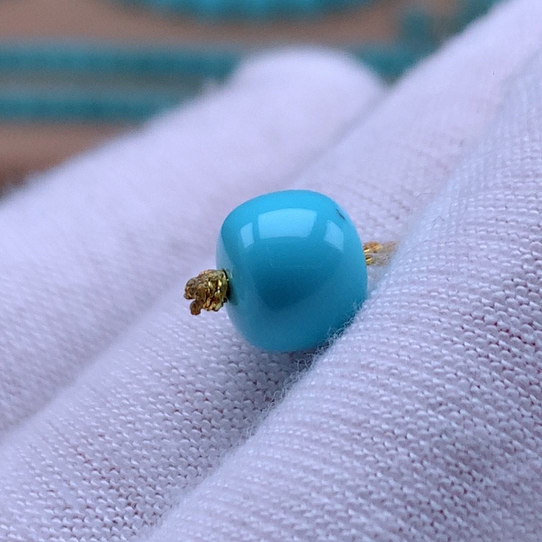 绿松石未镶嵌珠宝奇石直径8.1mm