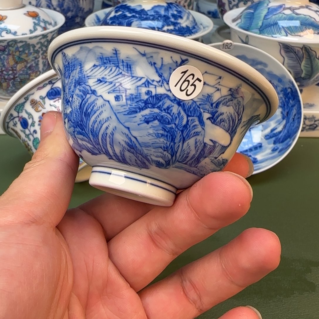 彦祖纯手工手绘茶具165