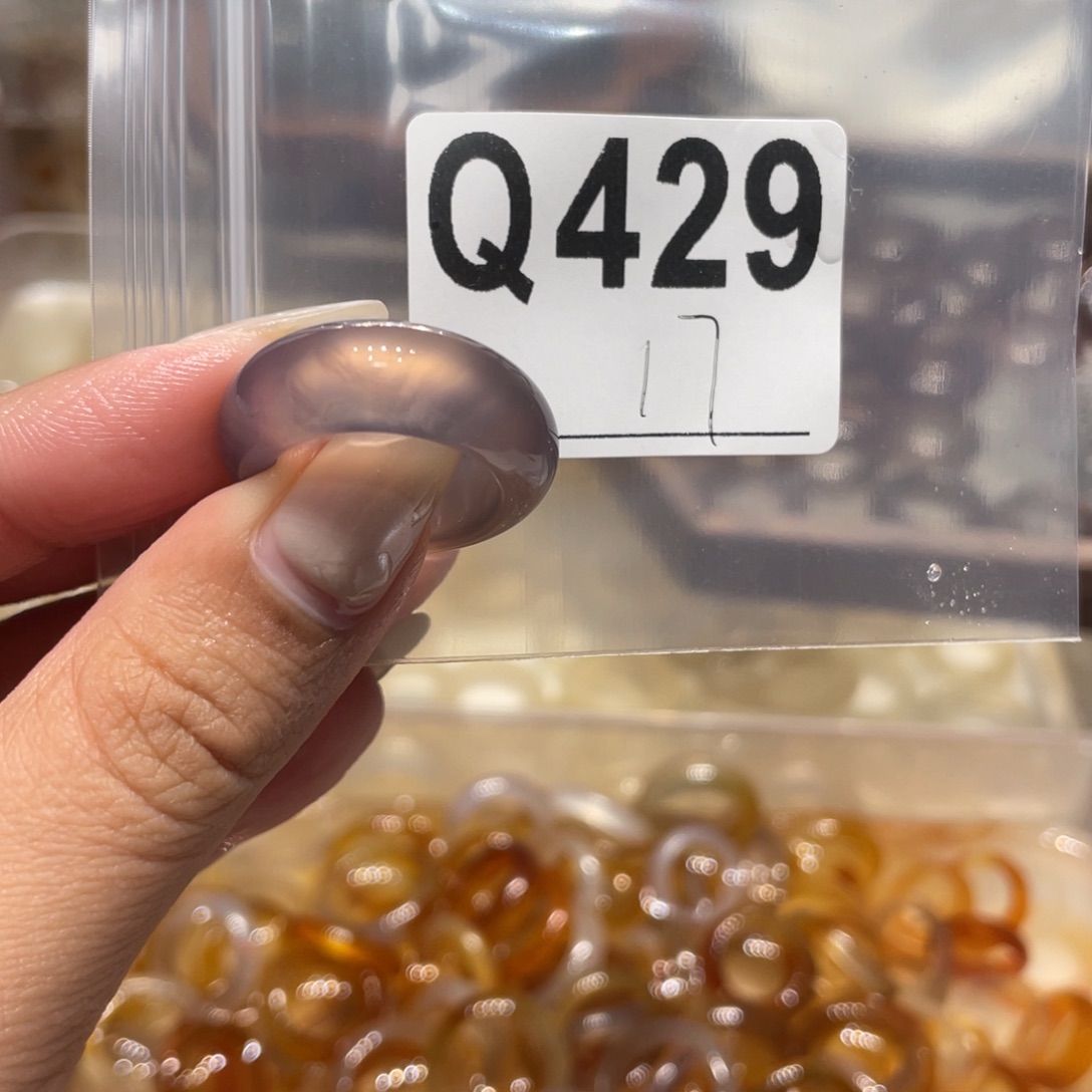 玛瑙/玉髓未镶嵌戒指429