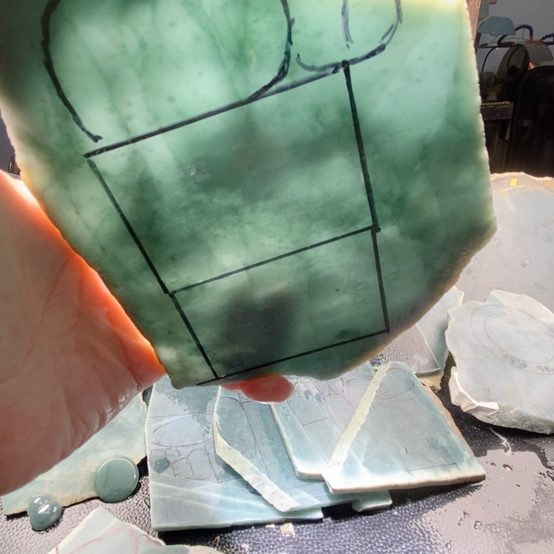 翡翠挂件未镶嵌翡翠原材料17