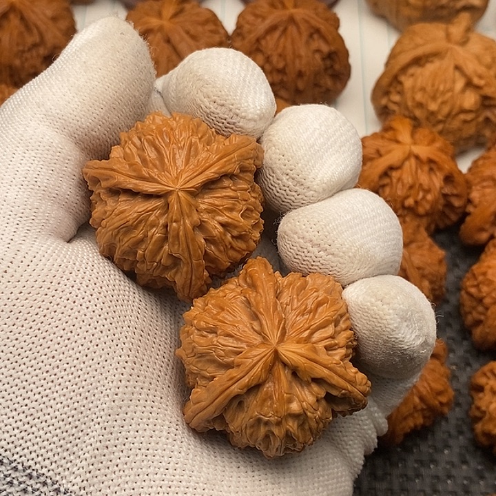 核桃手串/手链拼接白狮子14