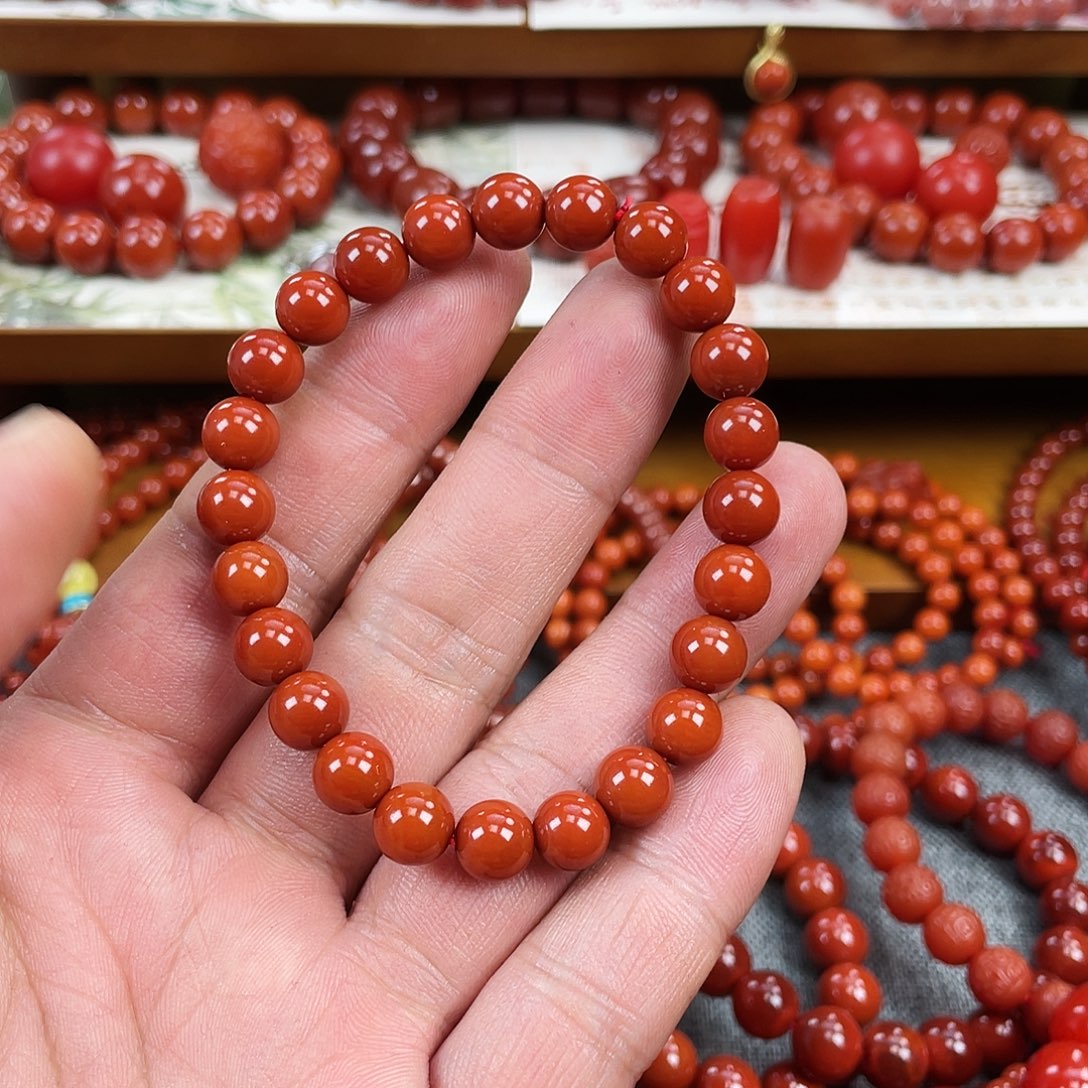 小***了南红玛瑙未镶嵌手链