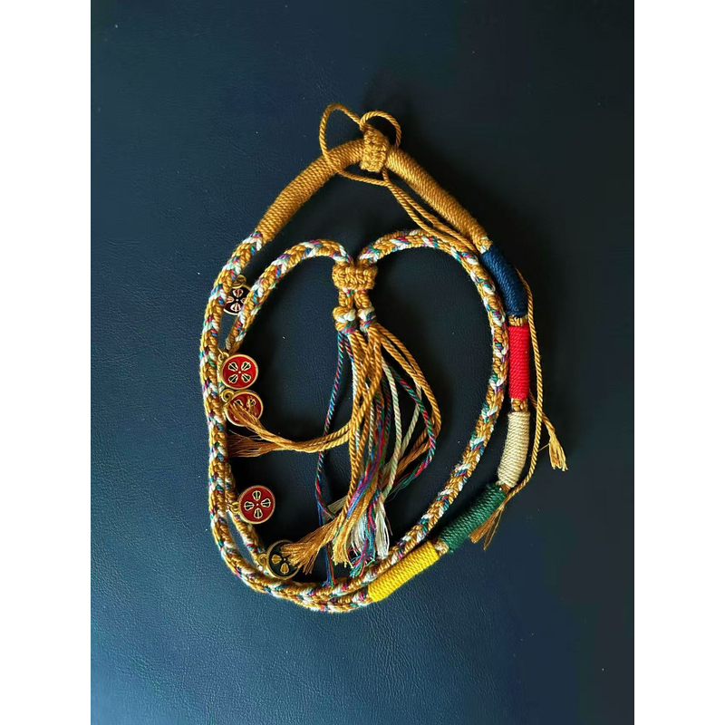 藏族唐卡加持五色绳