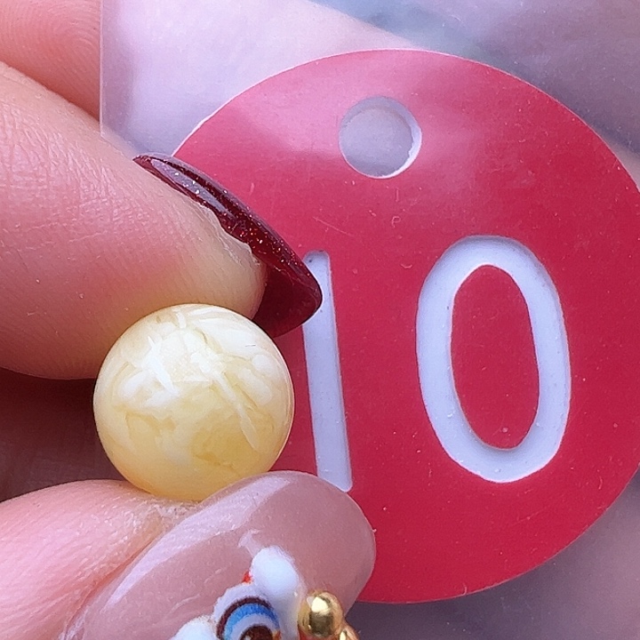 蜜蜡裸石未镶嵌10m m