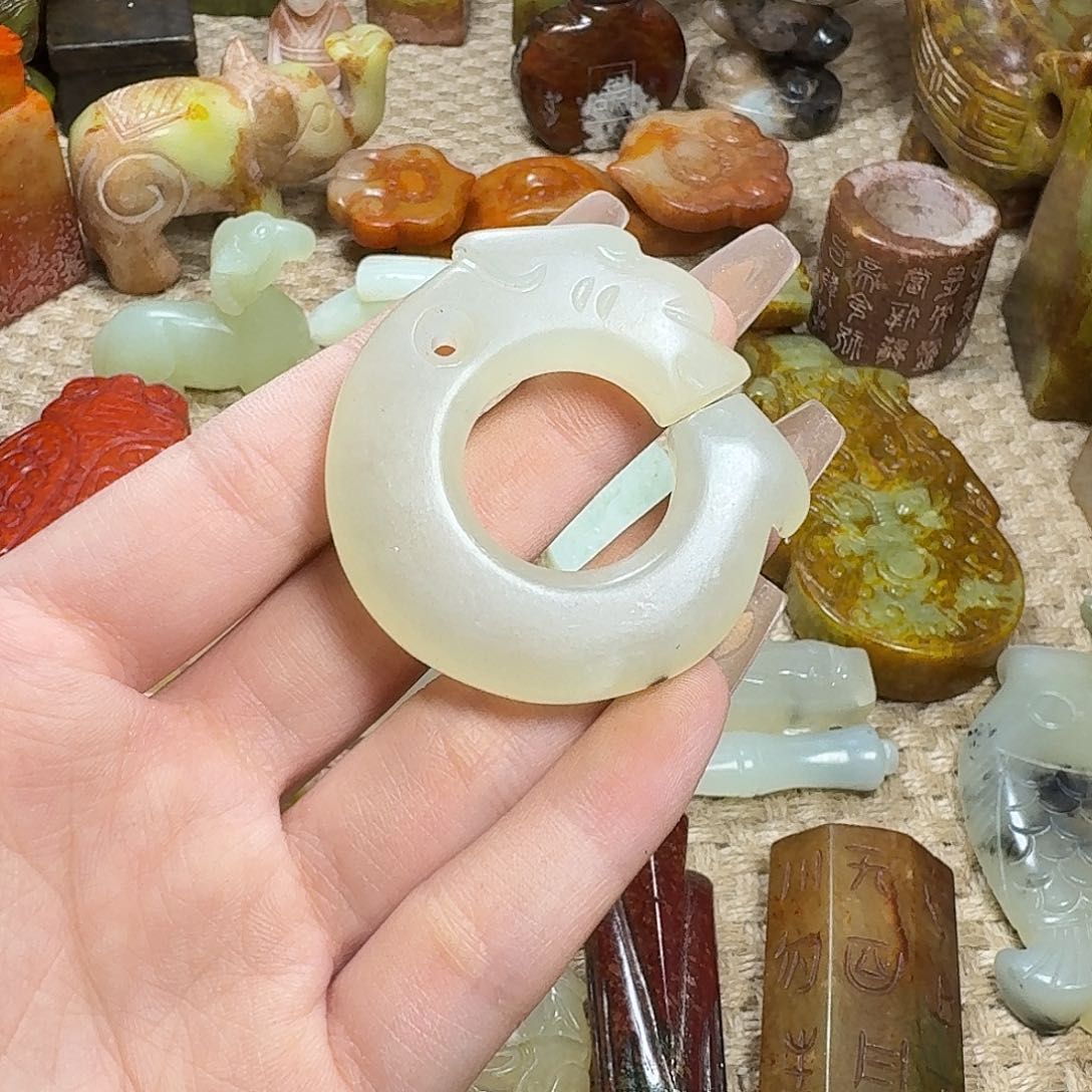 白玉菩提吊坠挂件