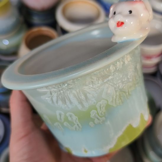 景德镇手工高温陶瓷：内10.5口高9