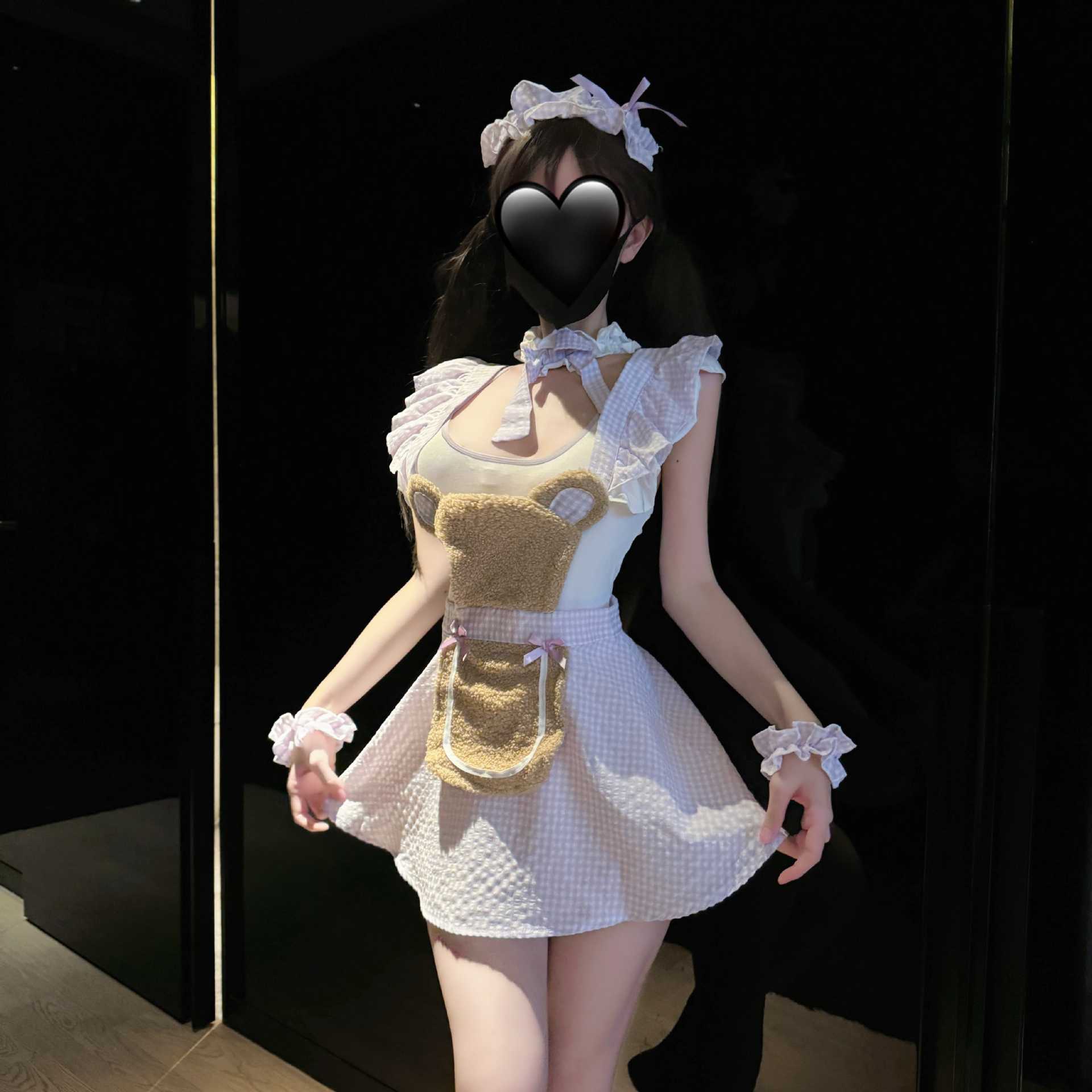性感内衣装角色扮演纯欲厨娘甜美女佣套装睡衣包臀裙显瘦气质