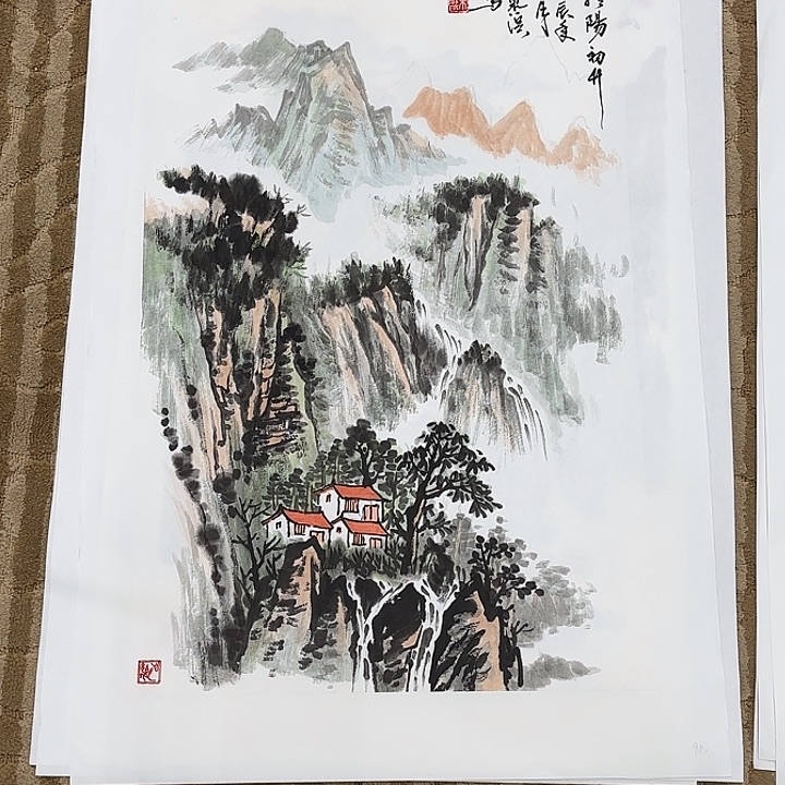 国画花鸟的翅膀和翅膀是一样