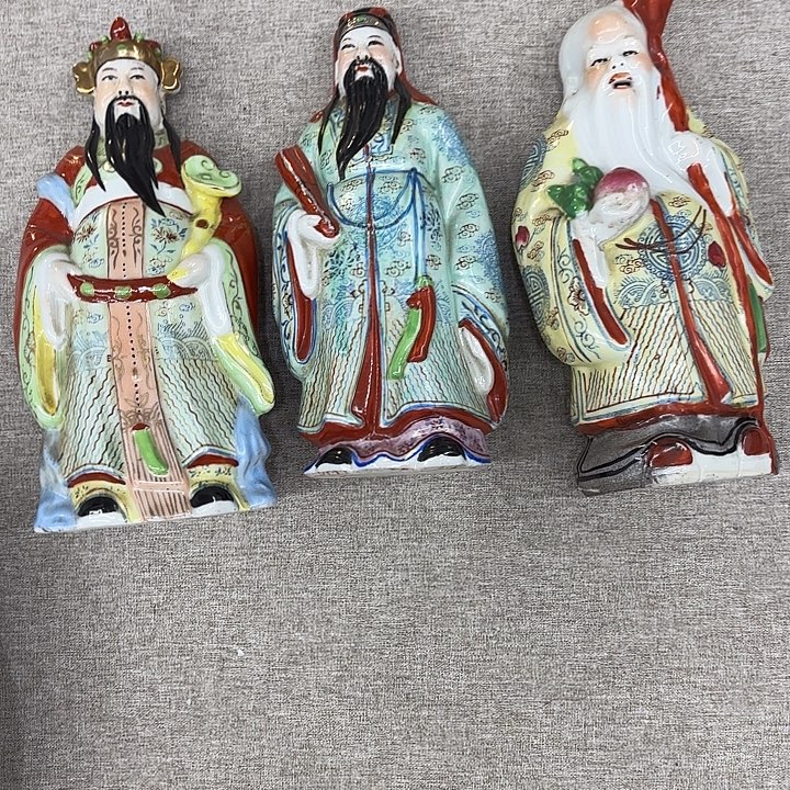 慧***珠表哥家的老物件，三星福禄寿