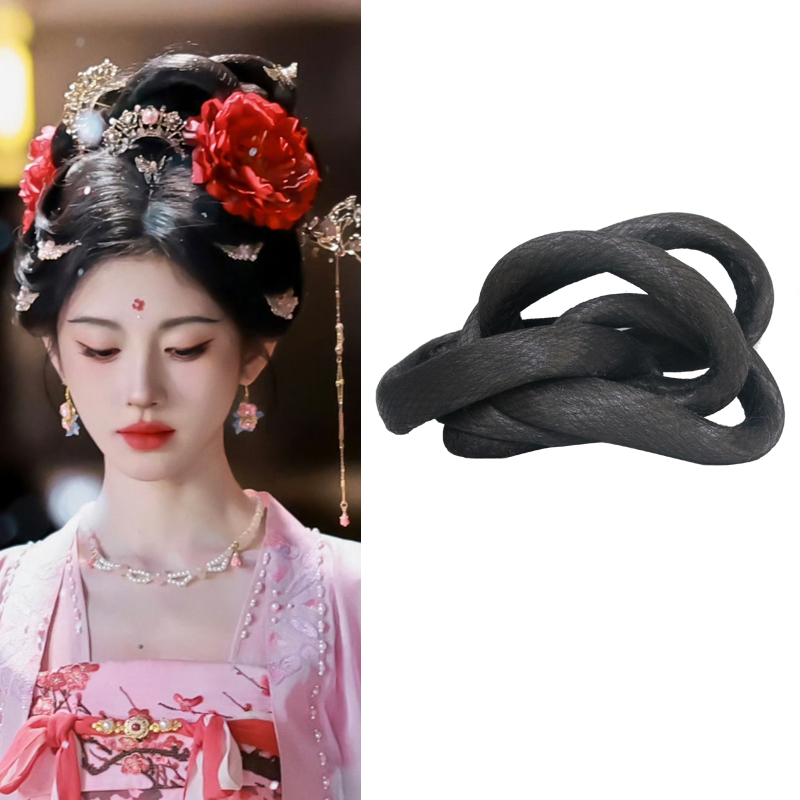 梧桐古装假发汉服小唐风造型仿鞠婧祎月鳞绮纪露芜衣发包胭脂扣髻