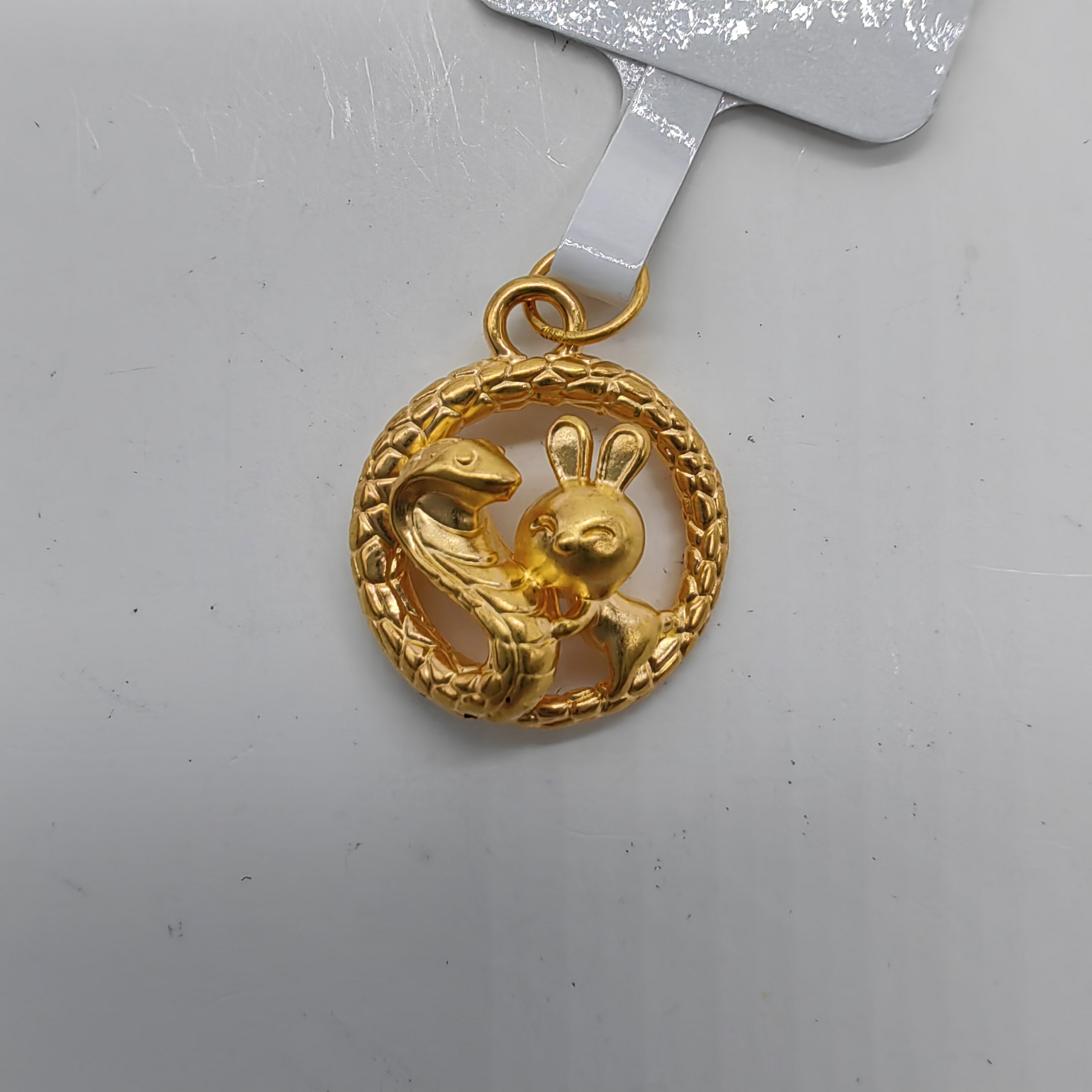 足金饰品/蛇盘兔/0.29/1A5B12154/m