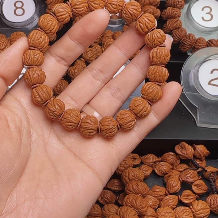 桃核手串龙纹桃核