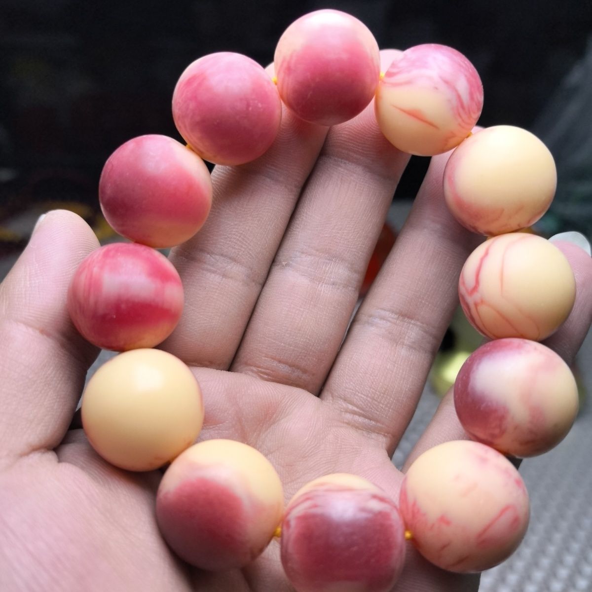 20mm满血骆驼骨手串保真老料骨头珠子佛珠手链高端藏式