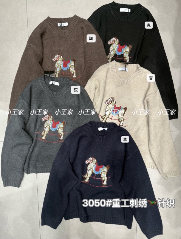 XW#3050#木马套头毛衣 FL