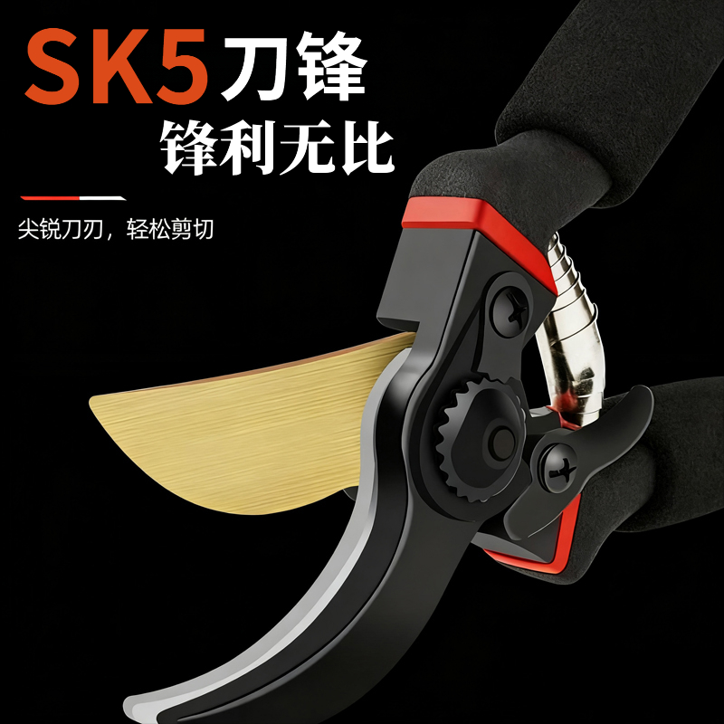 德国进口SK5钢省力修枝剪园林果树粗枝嫁接园艺修花家用修枝剪刀