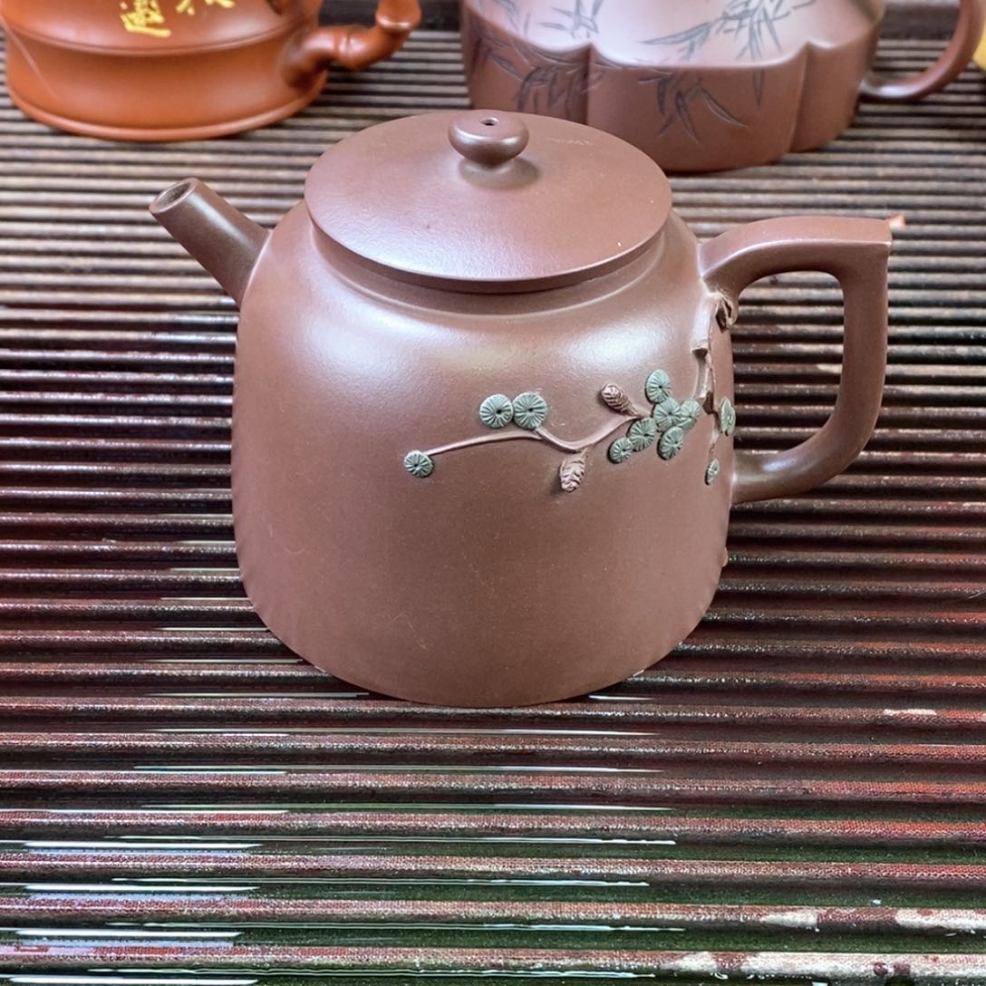 紫砂茶壶白10 金钟 底槽清