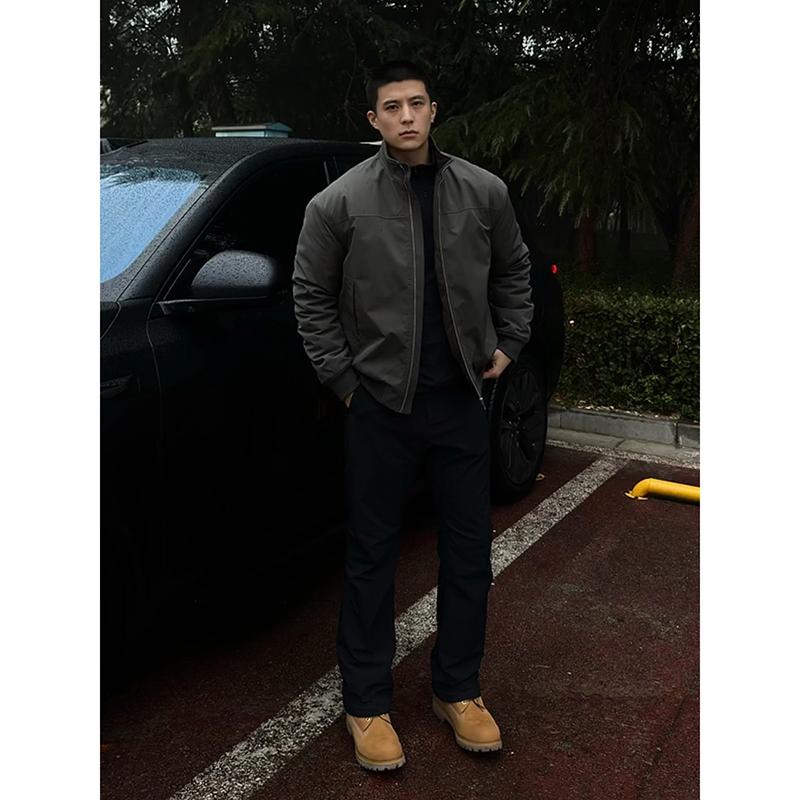 GTAL黑色微喇牛仔裤男春秋高街vibe美式裤子cleanfit显瘦直筒长裤