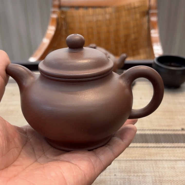 茶壶紫砂紫泥全手工200毫升