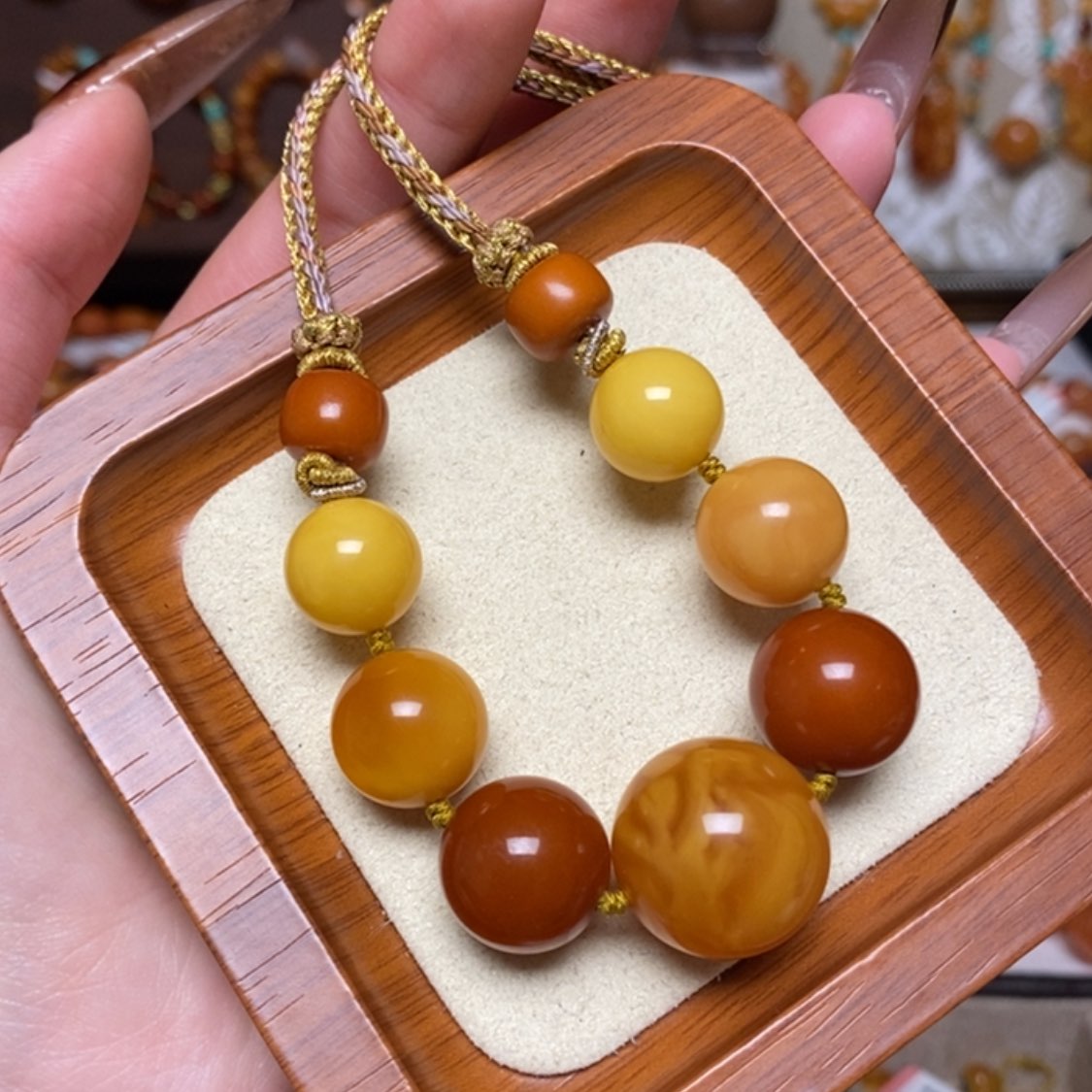 【闪购商品】蜜蜡颈饰未镶嵌项链