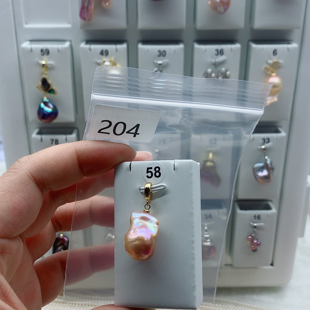 吊坠(不含链)淡水珍珠合金