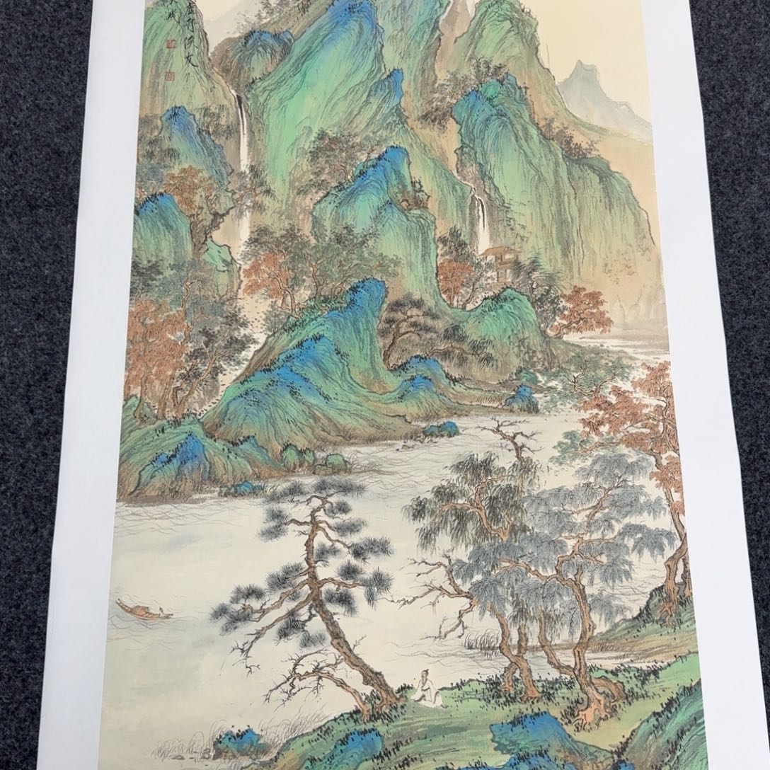 国画纯手绘山水花鸟作品