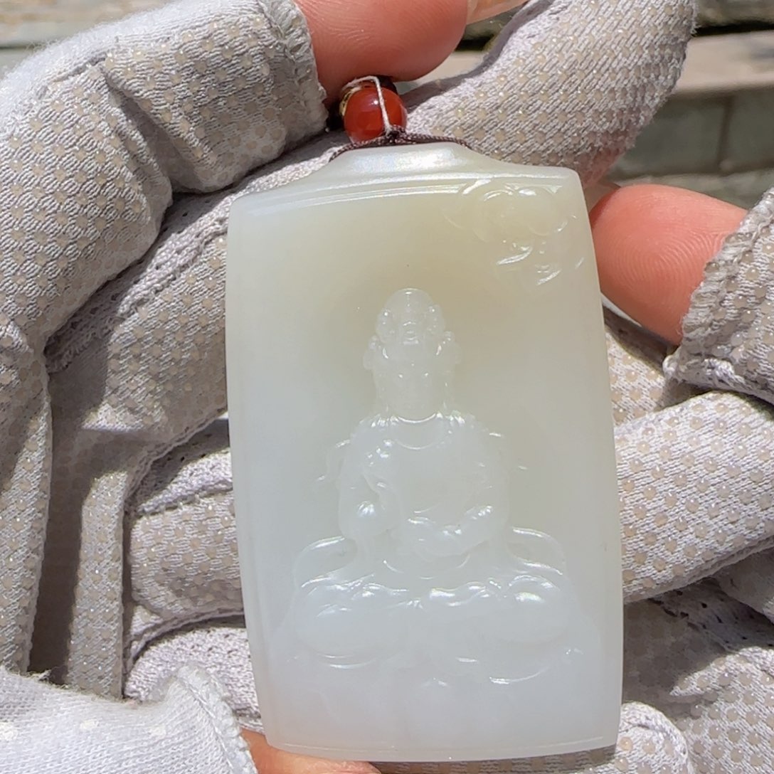 和田玉未镶嵌颈饰45