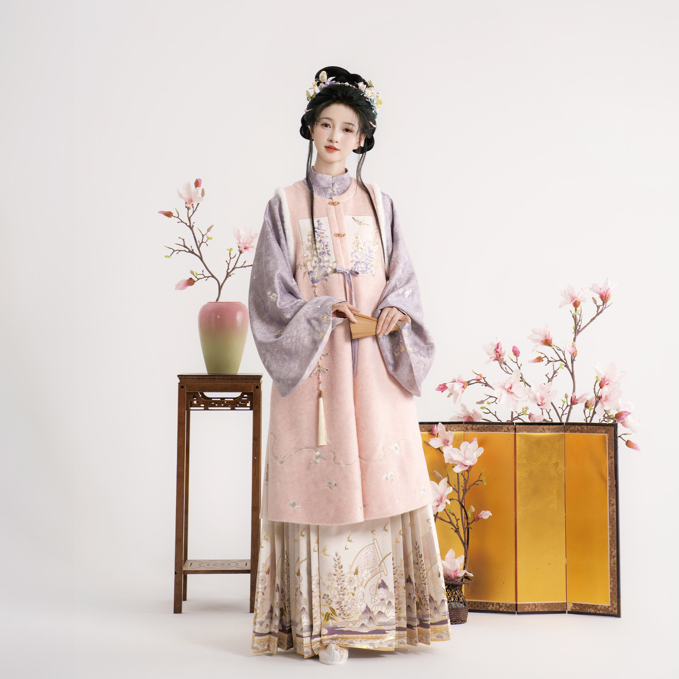 静还决 倦思量 原创明制汉服女比甲内搭马面裙琵琶袖妆花国风