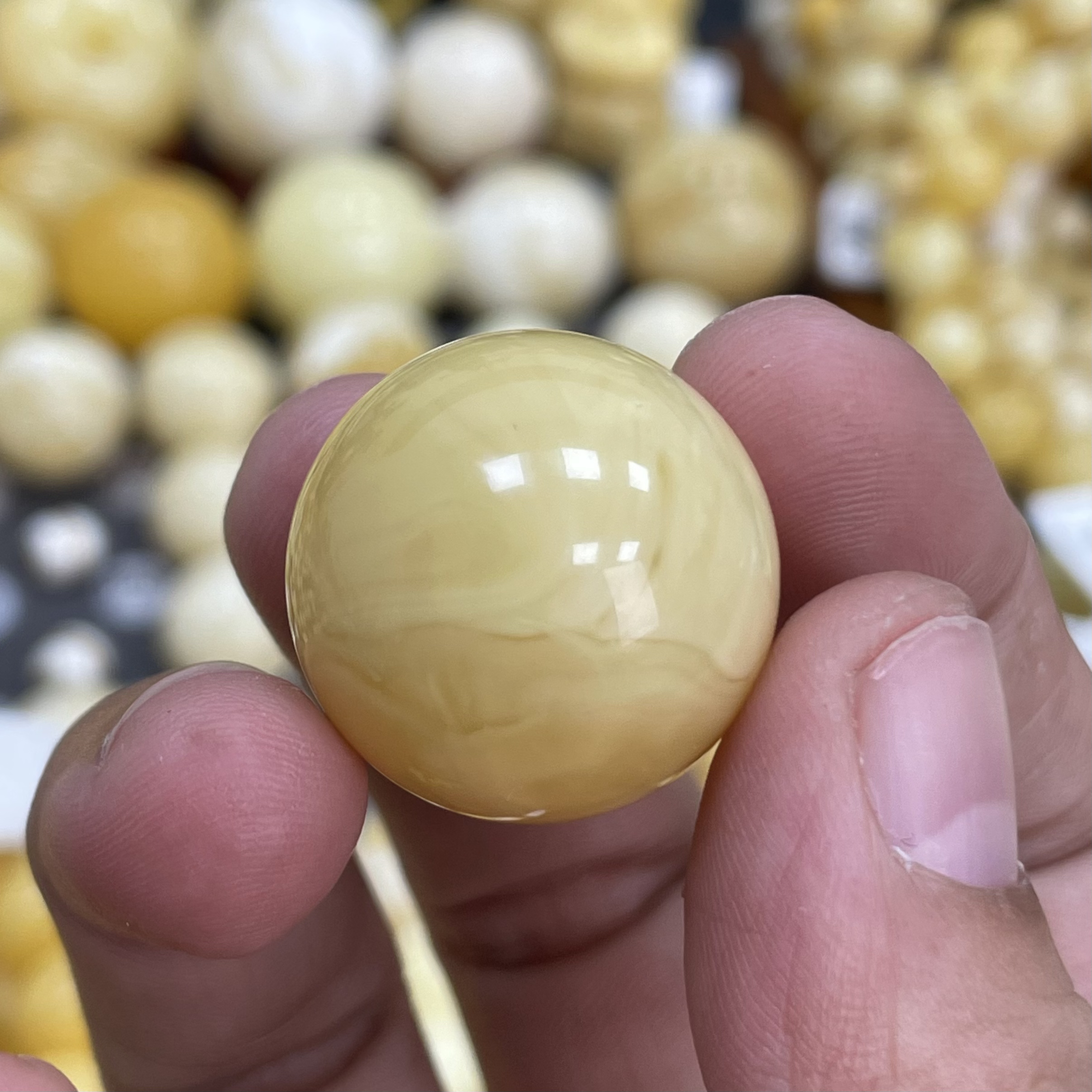 魔梵珠宝｜22.3mm俄料天然蜜蜡 浓蜡妖花