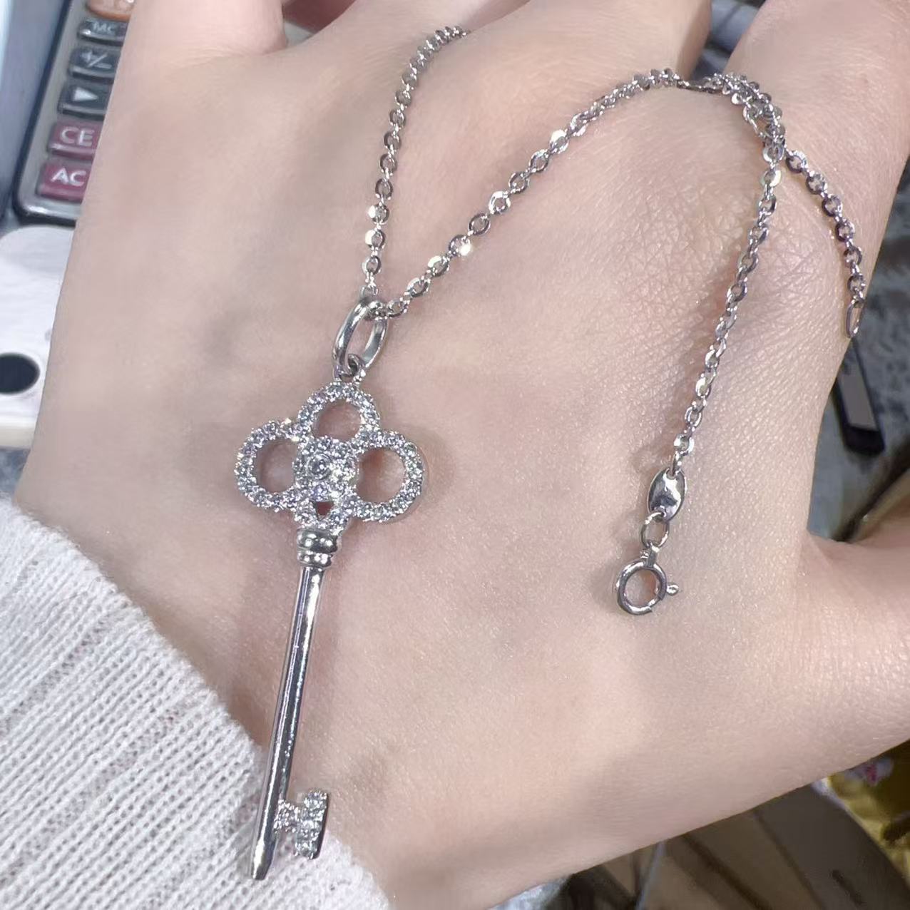 铂金Pt950项链   9.76克